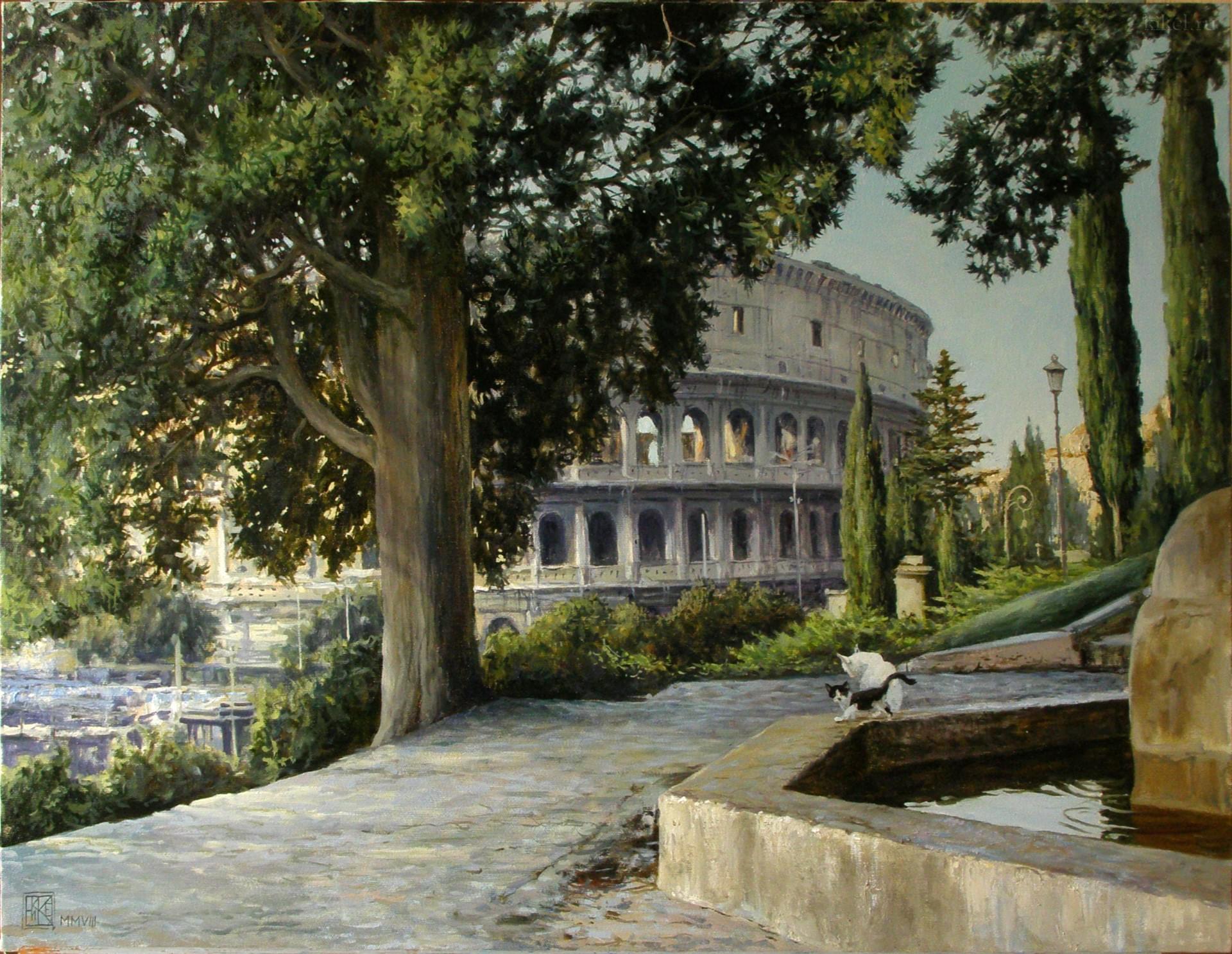 Колизей с холма Оппио