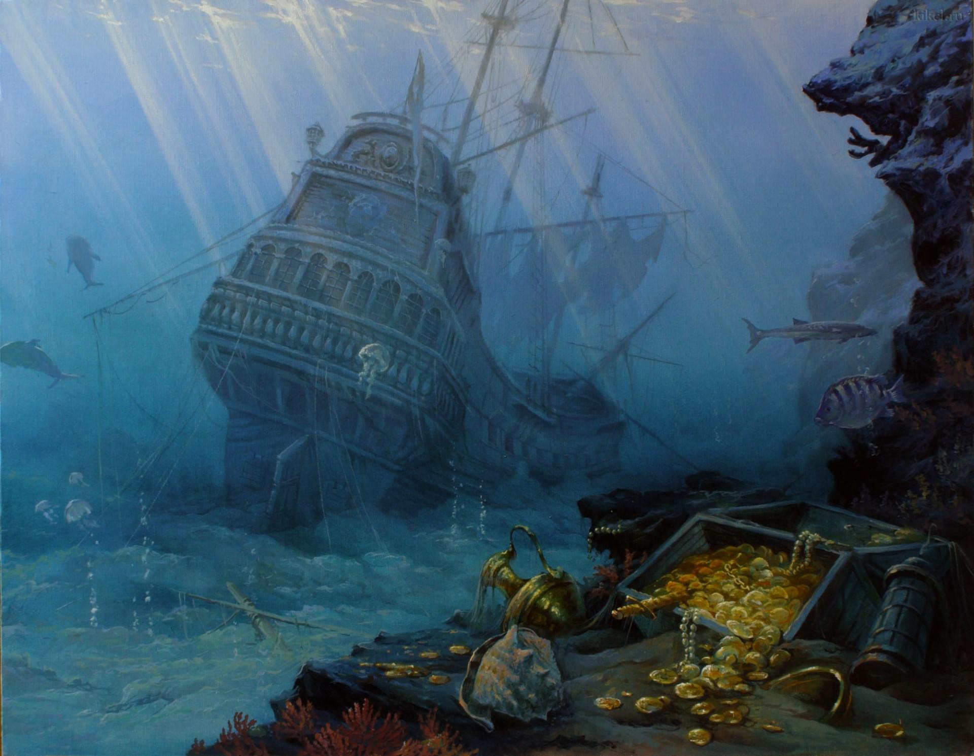 Пиратский клад (под водой)
