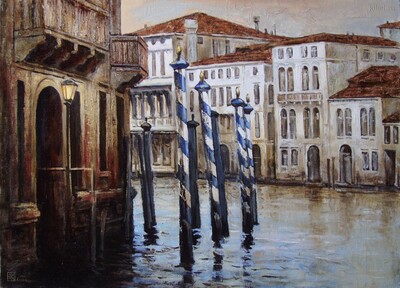 Венеция. Голубые столбы